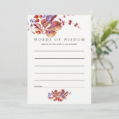 秋 – 秋水彩ブライダルシャワーアドバイス アドバイスカード (スタンド正面)