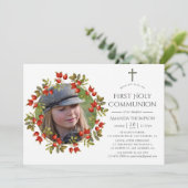 秋 – 秋水彩最初の聖餐式 招待状 (スタンド正面)