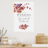 秋 – 秋水彩結婚の歓迎 ポスター (キッチン)