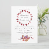 秋 – 秋水彩結婚式招待状 招待状 (スタンド正面)