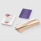 秋 – 秋水彩結婚式 プログラム ハンドファン (組立なし)