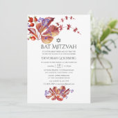 秋 – 秋水彩葉バルミツワー 招待状 (スタンド正面)