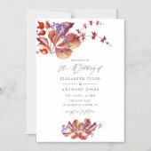 秋 – 秋水結婚色 マグネット招待状 (正面)