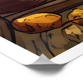 秋/秋窓から見る葡萄畑のポスター ポスター (角)