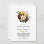 秋 – 秋素朴フローラリハーサルディナー 招待状 (正面)