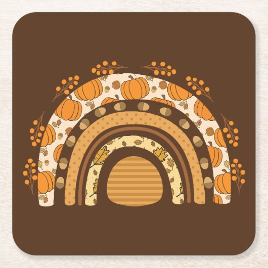 秋/秋虹 スクエアペーパーコースター (正面)