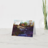 「秋」秋風景画 カード (正面)