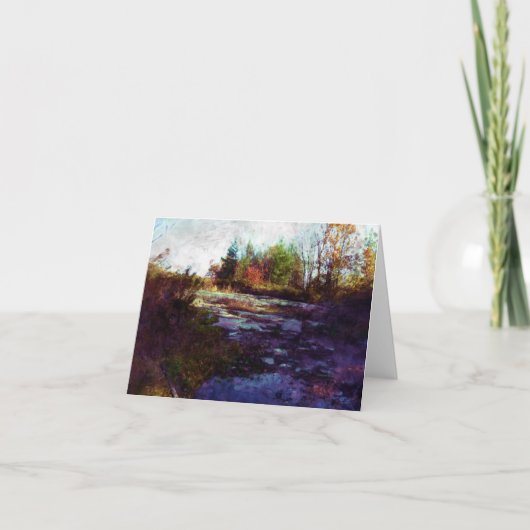 「秋」秋風景画 カード (正面)