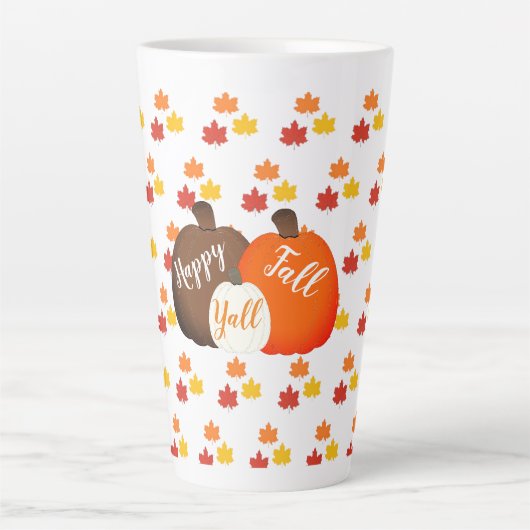 秋/秋/かぼちゃ カフェラテマグ (正面)