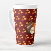 秋/秋/カボチャラテマグ カフェラテマグ (左アングル)