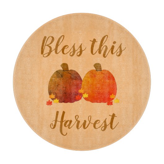 秋/秋/カボチャ カッティングボード (正面)