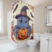 秋/秋/スパイダー/魔女/ハロウィーン シャワーカーテン (インサイチュ)