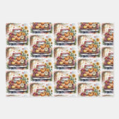 秋,秋,ハロウィーン,感謝祭,カントリーファル ラッピングペーパーシート (正面3)