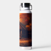 秋/秋/ハロウィーン/素朴絵画性 ウォーターボトル (背面)