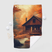 秋/秋/ハロウィーン/素朴絵画性 ゴルフタオル (インサイチュ)