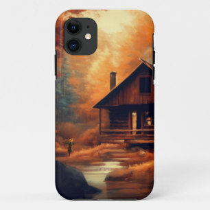 秋/秋/ハロウィーン/素朴絵画性 iPhone 11 ケース