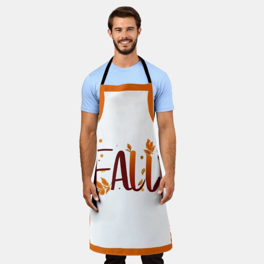 秋/秋/葉 エプロン (着用した状態)