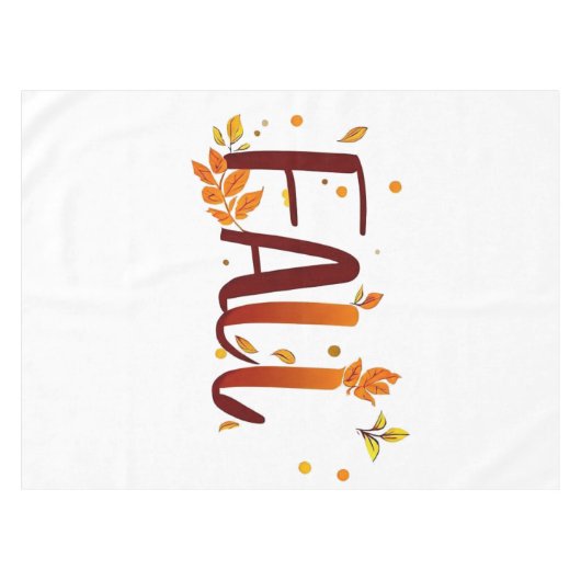 秋/秋/葉 テーブルクロス (正面(横))