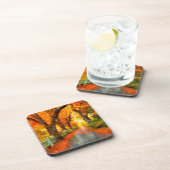 秋/秋/葉/自然 コースター (右側)