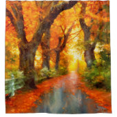 秋/秋/葉/自然 シャワーカーテン (正面)