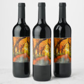 秋/秋/葉/自然 ワインラベル (ボトル)