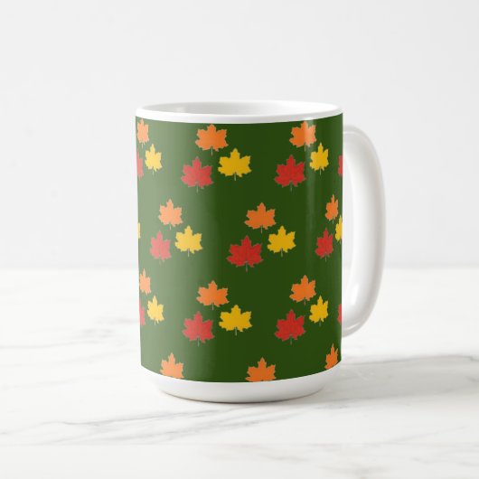 秋/秋/葉Mug コーヒーマグカップ (正面右)