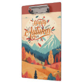 秋/秋/離れカラフル クリップボード (左)