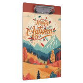 秋/秋/離れカラフル クリップボード (右)