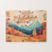 秋/秋/離れカラフル ジグソーパズル (横)