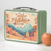 秋/秋/離れカラフル メタルランチボックス (インサイチュ)