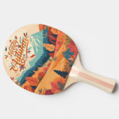 秋/秋/離れカラフル 卓球ラケット (横)