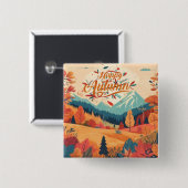 秋/秋/離れカラフル 缶バッジ (正面&裏面)