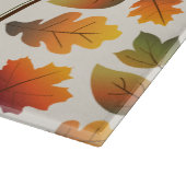 秋/紅葉ファミリーモノグラム感謝祭 カッティングボード (角)