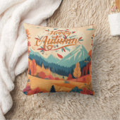 秋/紅葉/カラフル クッション (ブランケット)