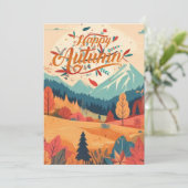 秋/紅葉/カラフル シーズンカード (スタンド正面)