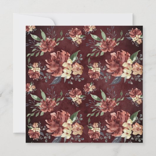 秋 |素朴開花ス結婚クエア (裏面)