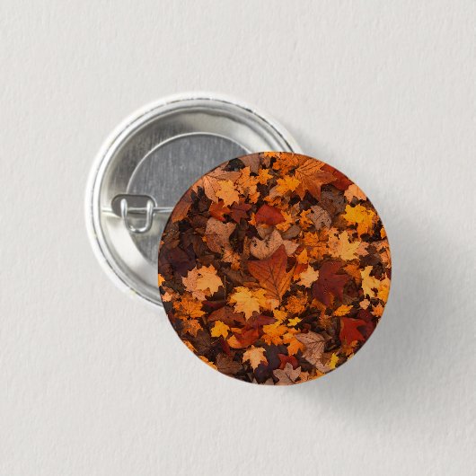 秋 缶バッジ (正面&裏面)