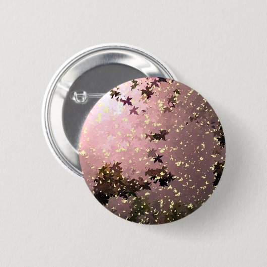 秋 缶バッジ (正面&裏面)