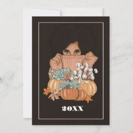 秋 - 落葉 感謝祭の挨 シーズンカード