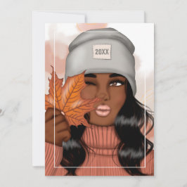 秋 - 落葉 感謝祭の挨 シーズンカード