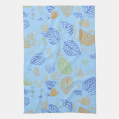 秋、葉の模様3 キッチンタオル (縦)