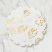 秋、葉パターン フェイバータグ (正面)