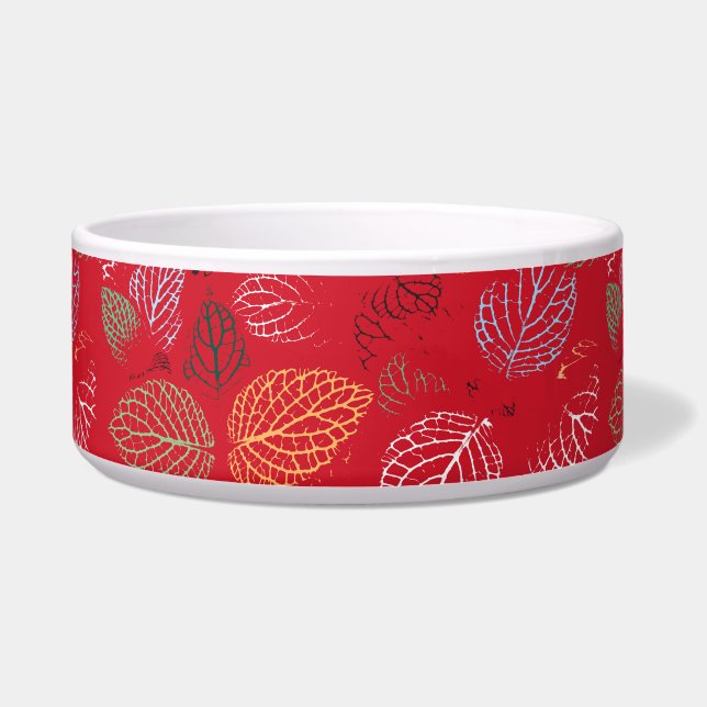 秋、葉パターン ボウル (正面)