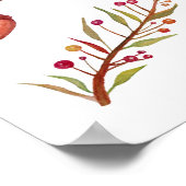 秋、葉Acornポスター ポスター (角)