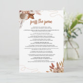 秋 | 詩のブライダルシャワー 招待状 (スタンド正面)