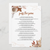 秋 | 詩のブライダルシャワー 招待状 (正面/裏面)