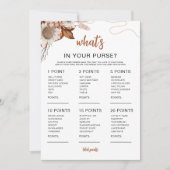 秋 | 財布の中のブライダルシャワー 招待状 (正面)