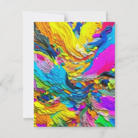 秋 – 重いアクリルと紙 シーズンカード (正面)