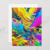 秋 – 重いアクリルと紙 シーズンカード (正面/裏面)