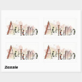 秋 長方形シール (シート)